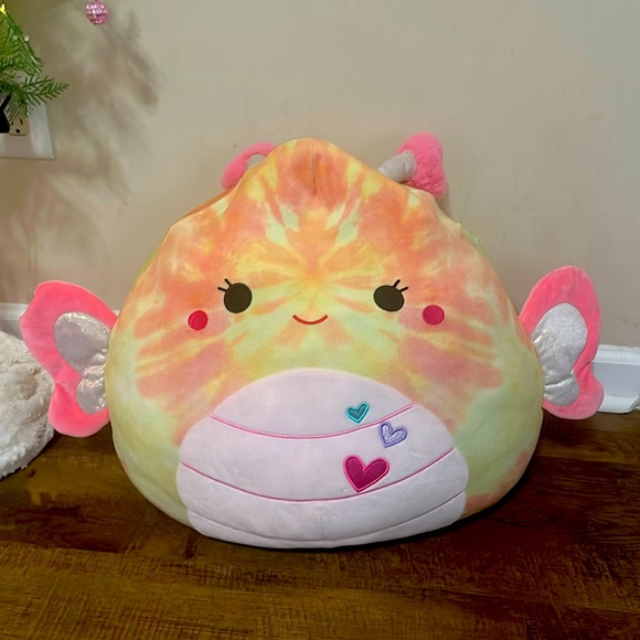 Original Squishmallows Balia Butterfly Valentine’s Day Large Size Plushie - Picture 1 of 2